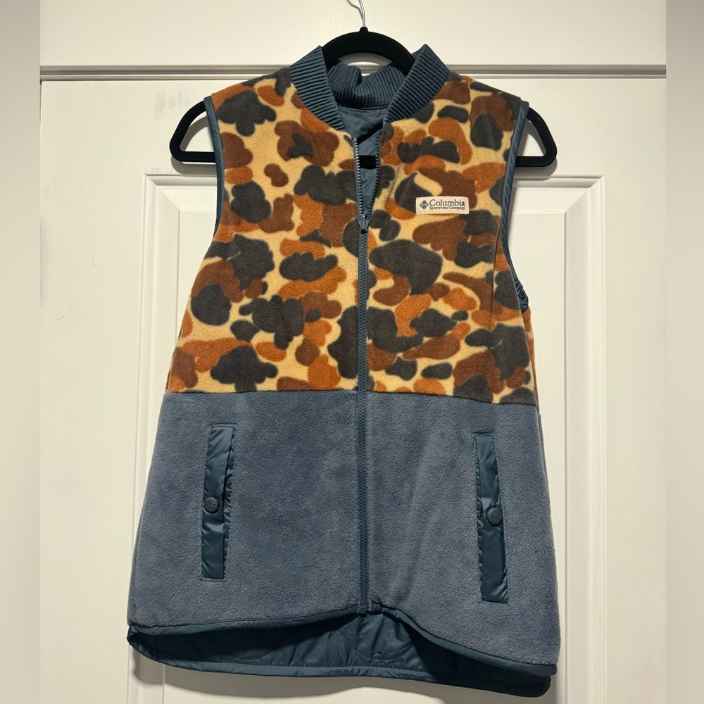 Columbia Multicolor Camo Fleece Vest